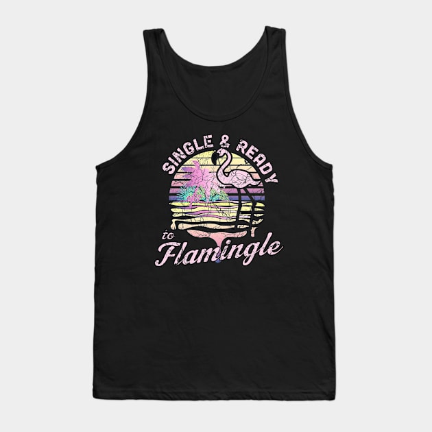 Single Ready to Flamingle Tank Top by Calculated